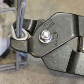 Agrafe pour cage à gabion