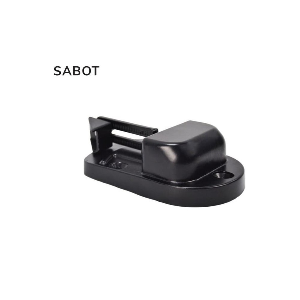 Sabot central en aluminium pour portail battant