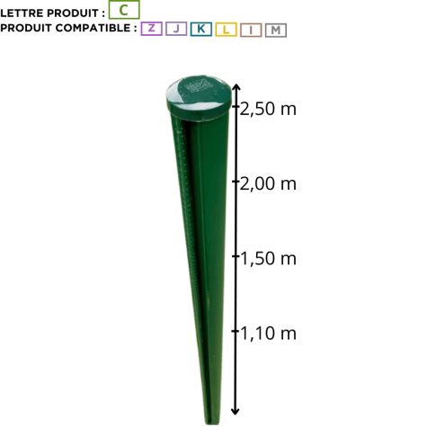 Poteau rond
