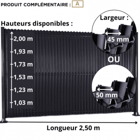 Kit d'occultation PVC Triangle