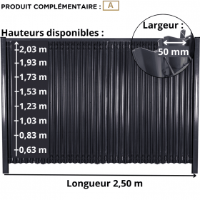 Kit occultant en Aluminium - 45 lames