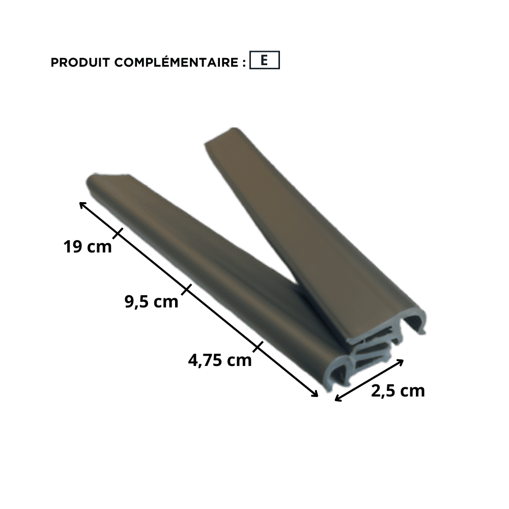 Clip fixation occultant rouleau Clip fixation occultant rouleau