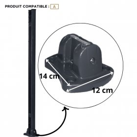 Platine pour poteau Easy clip