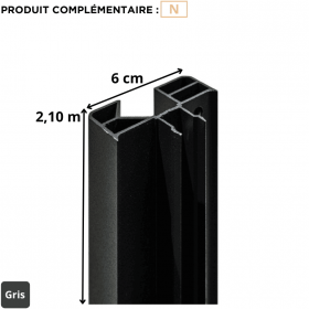 demi-poteau pour composite