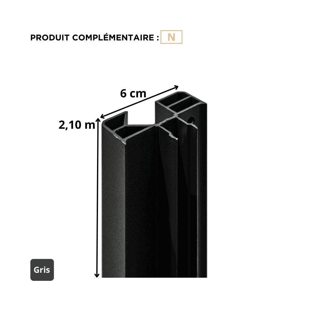 demi-poteau pour composite demi-poteau pour composite