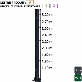 Poteau easy clip