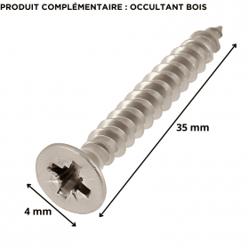 Vis occultant bois