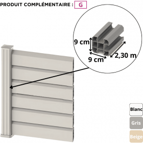 Poteau PVC