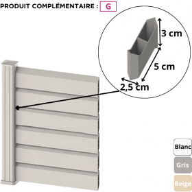 Entretoise - Brise vue PVC