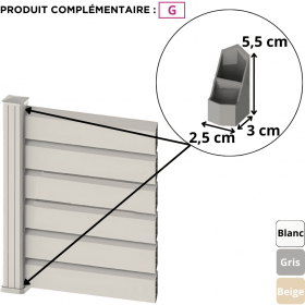 Entretoise de finition en PVC