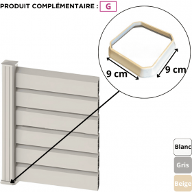 Embase de poteau en PVC