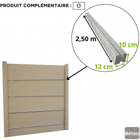 Poteau béton intermédiaire