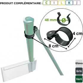 Collier metallique poteaux QUICKFIX "( vendu à l'unité )