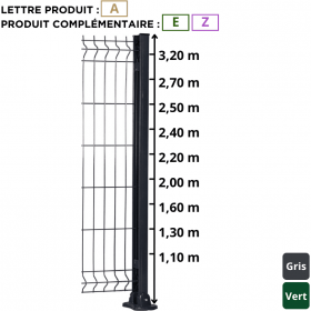 Poteau easy clip