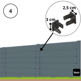 Entretoise PVC Gauche + Droite