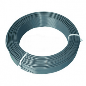 Fil de tension plastifié gris - rouleau de 100m