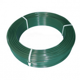 Fil de tension plastifié vert - rouleau de 100m