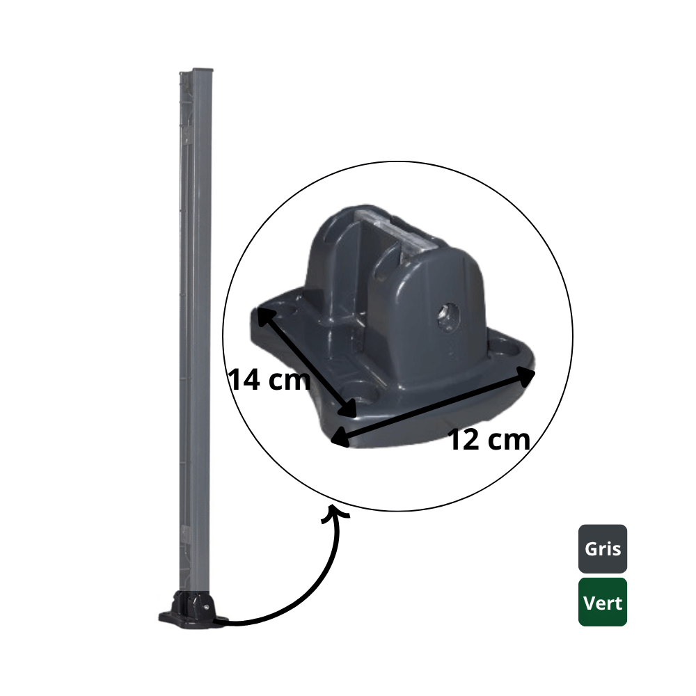 Platine pour poteau Easy clip Platine pour poteau Easy clip