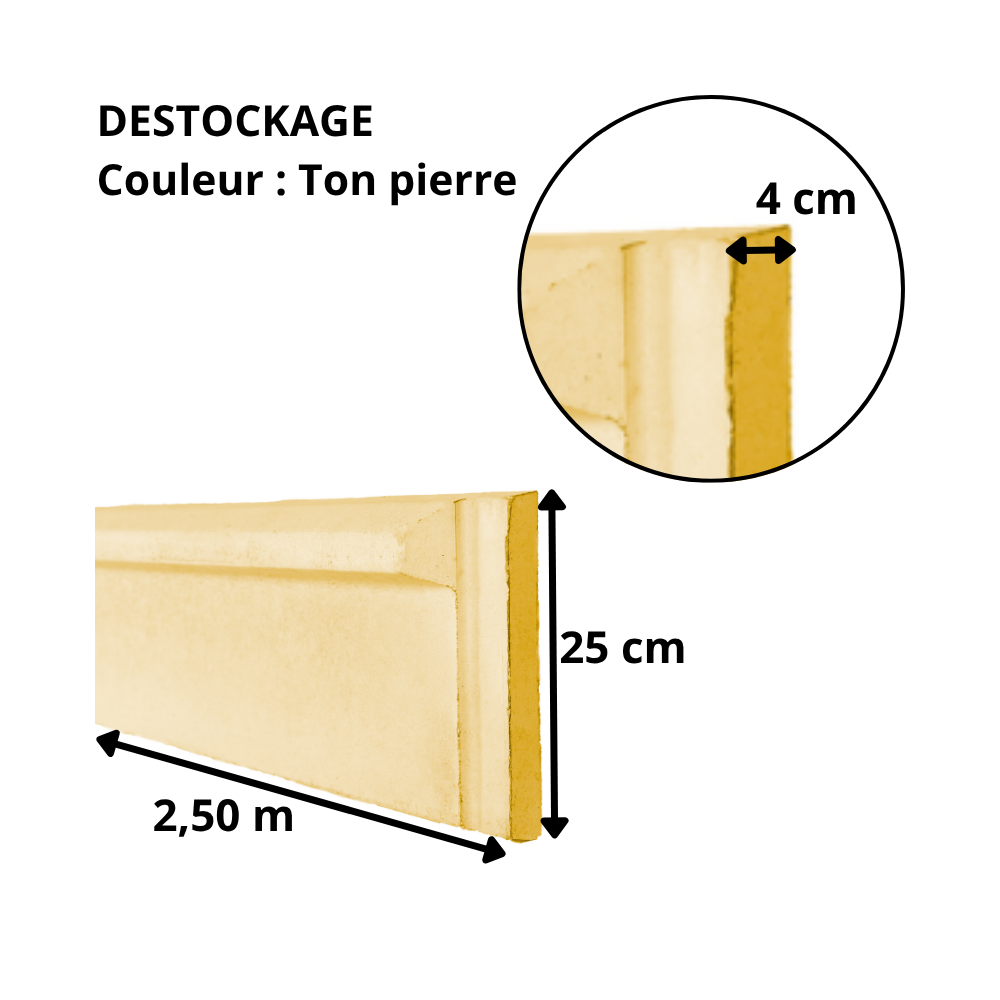 Soubassement ton pierre Soubassement ton pierre