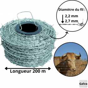 Ronce IOWA  Diam  2.7 /  Rouleau - 200 ML