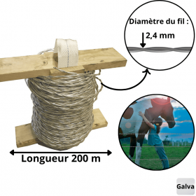 Cable Lisse - Rouleau de 200 m