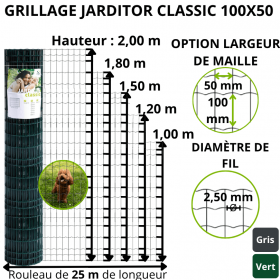 Grillage jarditor classic 100x50