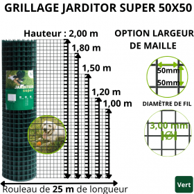 Grillage Jarditor super 50x50