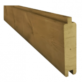 clôture bois béton lame bois 36mm