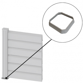 Embase de poteau en PVC