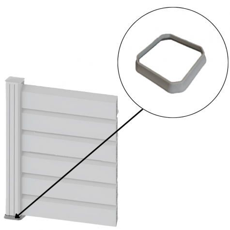 Embase de poteau en PVC