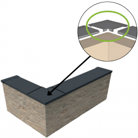 Angle de couvertine