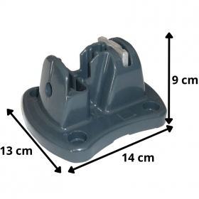 Platine Profix - poteau à encoches