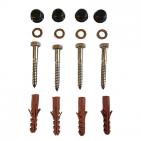 Kit de fixation - 4 Chevilles pour platine Aluclos