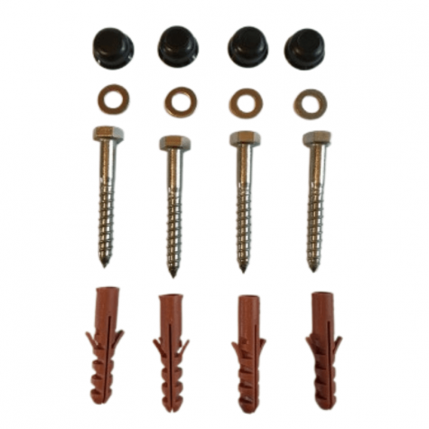 Kit de fixation - 4 Chevilles pour platine Aluclos