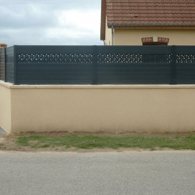 Lame bulle pour clôture alulam