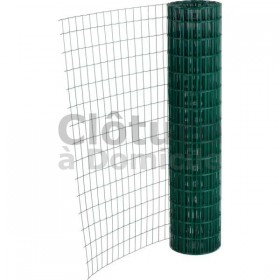 Grillage Brico (Vert) -Maille 100*50 -  Rouleau de 25 m