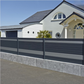 Lame ALULAM  grise finition argenté 9006