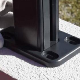 Platine Aluclos pour muret