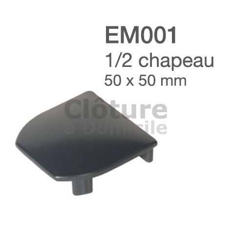 Embout demi poteau ALU