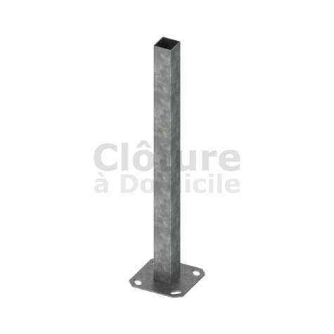 Platine pour poteau en PVC