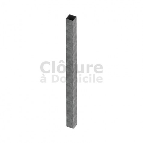 Tube de fixation en alu pour clôture PVC